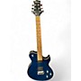 Used Silvertone Fastback SFB1 blue Solid Body Electric Guitar blue