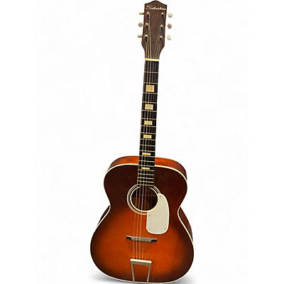 Used Silvertone H-615 Sunburst Acoustic Guitar