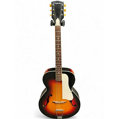 Used Silvertone H1213 Tobacco Burst Acoustic Guitar