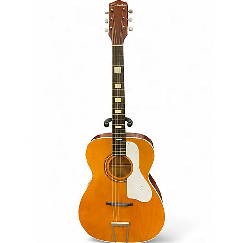 Used Silvertone H641 Natural Acoustic Guitar Natural