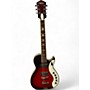 Used Silvertone Jupiter Reissue Red Sparkle Solid Body Electric Guitar Red Sparkle