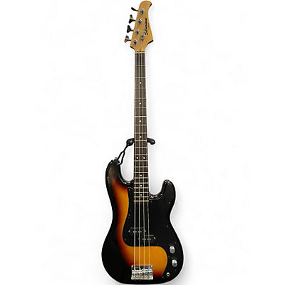 Used Silvertone P-STYLE 4  2 Tone Sunburst Electric Bass Guitar