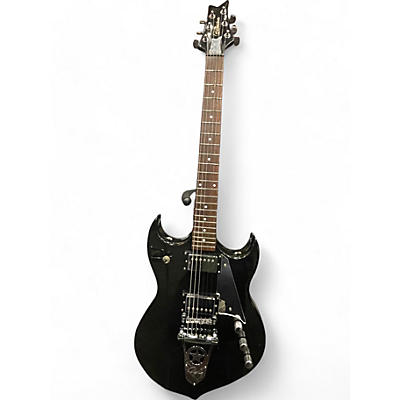 Used Silvertone PAUL STANLEY PSSN1 Black Solid Body Electric Guitar