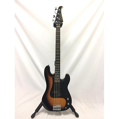 Silvertone Used Silvertone PBass 3 Tone Sunburst Electric Bass Guitar 3 Tone Sunburst