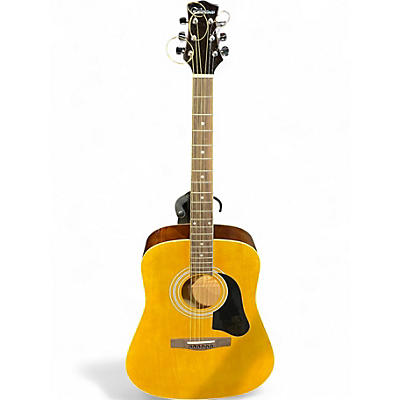 Used Silvertone PD2 Natural Acoustic Guitar