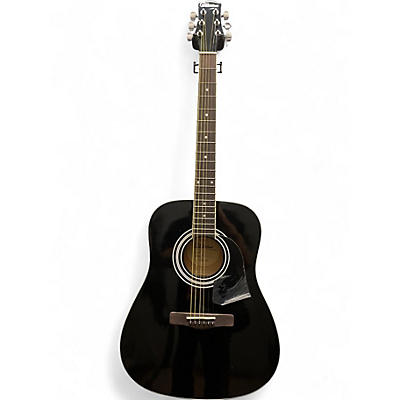 Used Silvertone PRO SERIES Black Acoustic Guitar