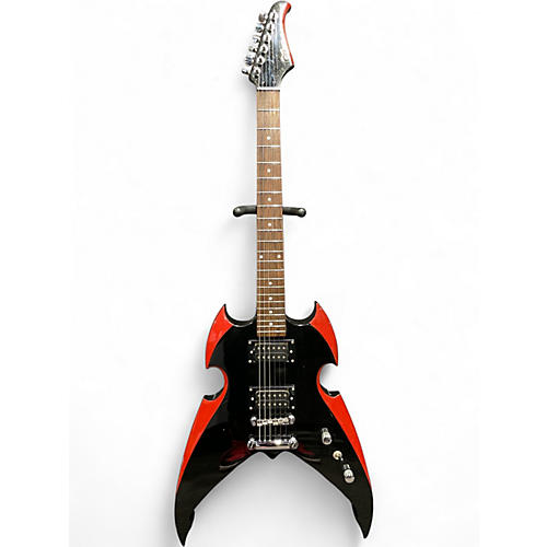 Used Silvertone PSAP1 Apocalypse Black Solid Body Electric Guitar Black