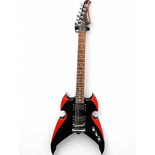 Used Silvertone PSAP1 Apocalypse Kiss Paul Stanley Black Solid Body Electric Guitar Black