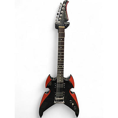 Used Silvertone PSAP1 Apocalypse Kiss Paul Stanley Black Solid Body Electric Guitar