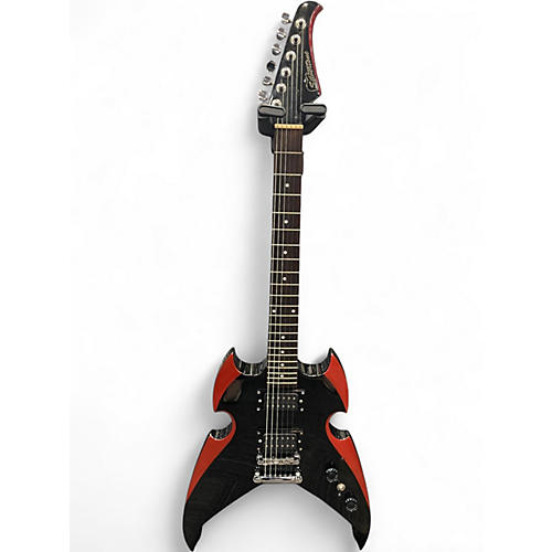 Used Silvertone PSAP1 Apocalypse Kiss Paul Stanley Black Solid Body Electric Guitar Black