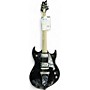 Used Silvertone PSSN1 Paul Stanley Black w/ Mirror Pickguard Solid Body Electric Guitar Black w/ Mirror Pickguard