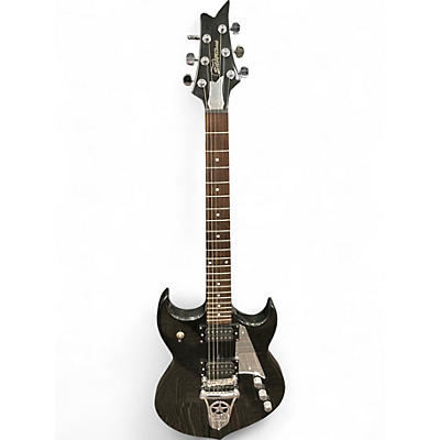 Used Silvertone Paul Stanley Black Solid Body Electric Guitar