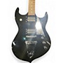 Used Silvertone Paul Stanley PSSN1 Black Solid Body Electric Guitar Black