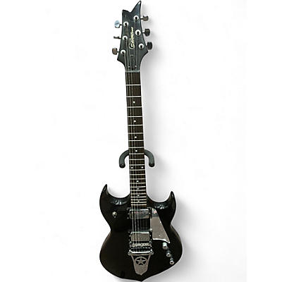 Used Silvertone Paul Stanley PSSN1 Black Solid Body Electric Guitar
