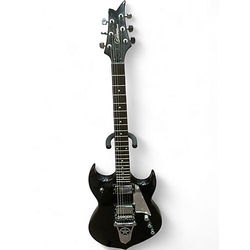 Used Silvertone Paul Stanley PSSN1 Black Solid Body Electric Guitar Black