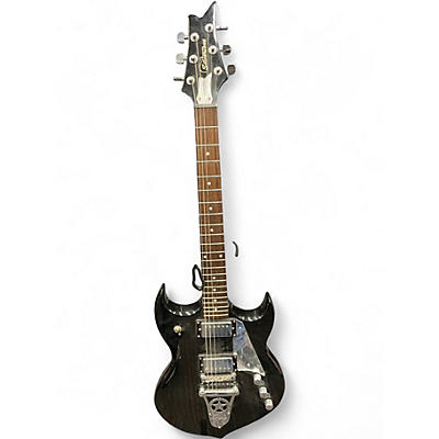 Used Silvertone Paul Stanley PSSN1 Black Solid Body Electric Guitar