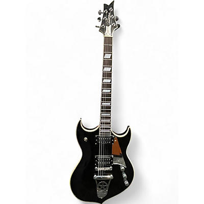 Used Silvertone Pual stanley PSSM1 Black Solid Body Electric Guitar