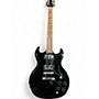 Used Silvertone SG Style LILY Black Solid Body Electric Guitar Black