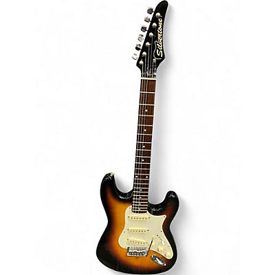 Used Silvertone SS-10 2 Color Sunburst Solid Body Electric Guitar