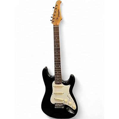 Used Silvertone SS-11 Black Solid Body Electric Guitar