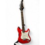Used Silvertone SS-11/R Red Solid Body Electric Guitar Red