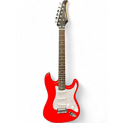 Used Silvertone SS-11 Red Solid Body Electric Guitar
