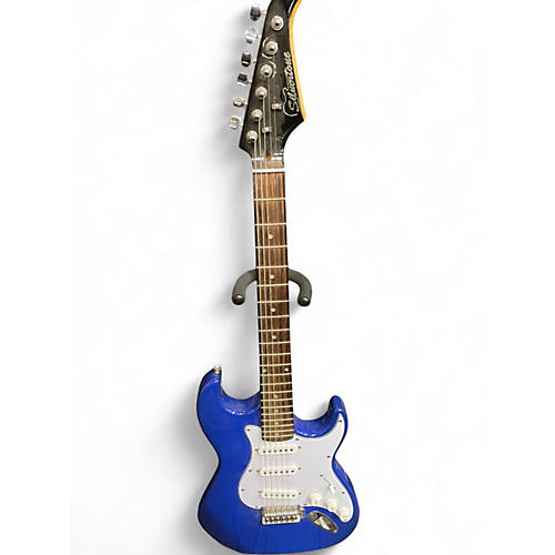 Used Silvertone SS15 REVOLVER Blue Solid Body Electric Guitar Blue