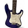 Used Silvertone STRAT Blue Solid Body Electric Guitar Blue
