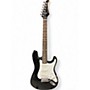 Used Silvertone St Style Black Solid Body Electric Guitar Black