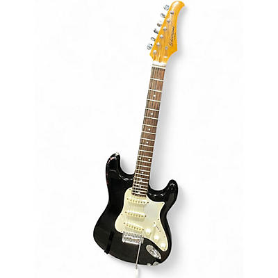 Used Silvertone St Style Black Solid Body Electric Guitar