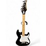 Used Silvertone St Style Black Solid Body Electric Guitar Black