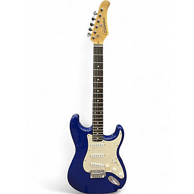 Used Silvertone St Style Blue Solid Body Electric Guitar