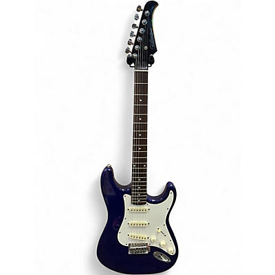 Used Silvertone St Style Blue Solid Body Electric Guitar