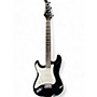 Used Silvertone St Style Left Handed Black Solid Body Electric Guitar Black