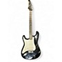 Used Silvertone St Style Left Handed Black Solid Body Electric Guitar Black