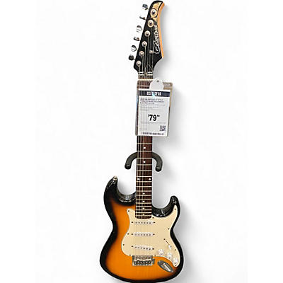 Used Silvertone St Style Tobacco Burst Solid Body Electric Guitar