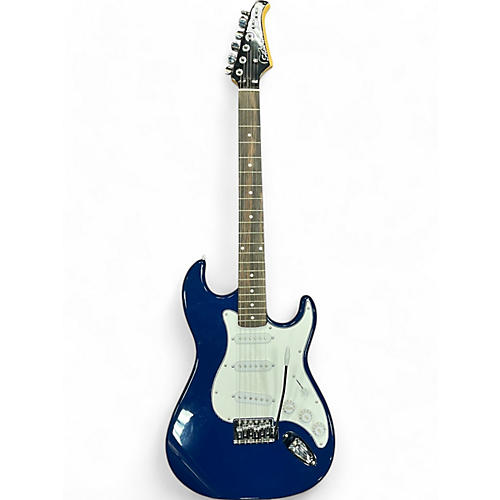 Silvertone Used Silvertone Stratocaster Blue Solid Body Electric Guitar Blue