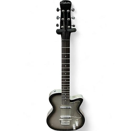 Used Silvertone U1302 Silverburst Solid Body Electric Guitar Silverburst