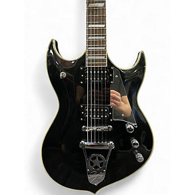 Used Silvertone pssn2 sovereign pro Metallic Black Solid Body Electric Guitar