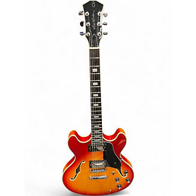 Used Sire H7 LARRY CARLTON Cherry Sunburst Hollow Body Electric Guitar