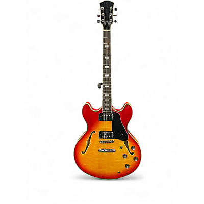 Used Sire H7 LARRY CARLTON Cherry Sunburst Hollow Body Electric Guitar