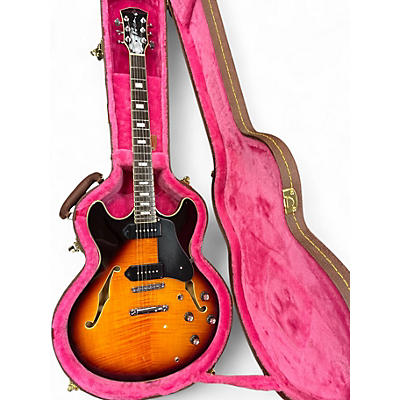 Used Sire H7V P90's Vintage Sunburst Hollow Body Electric Guitar