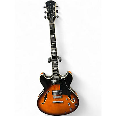 Used Sire LARRY CARLTON H7 2 Tone Sunburst Hollow Body Electric Guitar