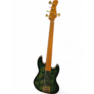 Used Sire MARCUS MILLER V10 Transparent Green Electric Bass Guitar