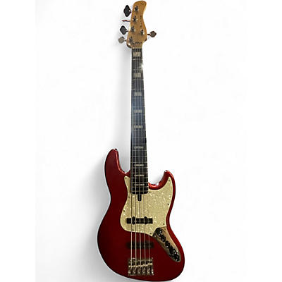 Used Sire Marcus Miller V7 Alder 5 String Candy Apple Red Electric Bass Guitar