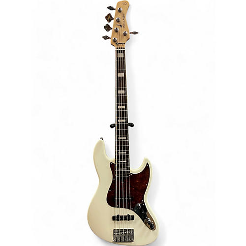 Used Sire Marcus Miller V7 Alder 5 String White Electric Bass Guitar White