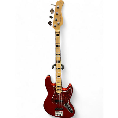 Used Sire Marcus Miller V7 Swamp Ash Metallic Red Electric Bass Guitar Metallic Red