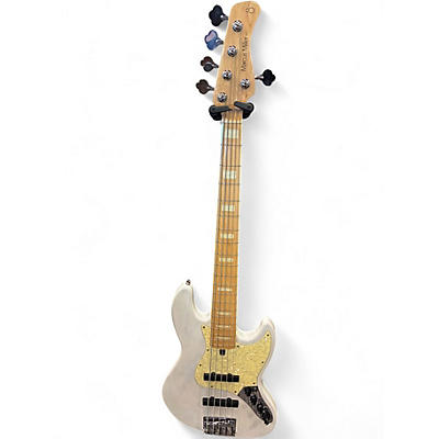 Used Sire Marcus Miller V7 Vintage Alder 5 String Trans White Electric Bass Guitar