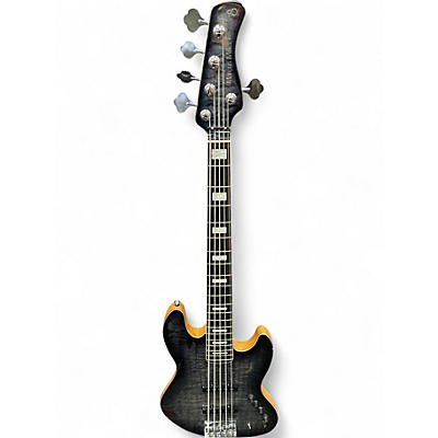Used Sire Marcus Miller V9 Swamp Ash 5 String Trans Black Electric Bass Guitar
