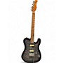 Used Sire T7 FM Transparent Black Solid Body Electric Guitar Transparent Black